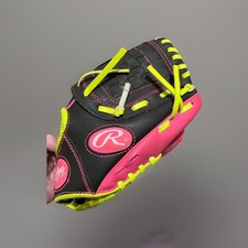 Rawlings Youth Tee Ball Glove 9.5  WPL95DSP Players Series RHT Black/Pink