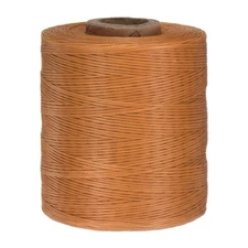 210D Waxed Thread 766 Yards Polyester Leather Sewing Waxed String Light Brown