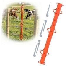 Woven Wire Fence Stretcher Bar 4FT Heavy Duty Q235 Steel Fence Puller Orange