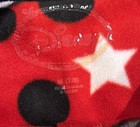 Disney Red Footed One Piece Pajamas Mickey Mouse Juniors Medium size 7/9 Fleece — photo 3