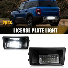 Led License Plate Light Assembly White For 2021 2022 23-25 Ford Bronco Sport Exr Led License Plate Light Assembly White For 2021 2022 23-25 Ford Bronco Sport Exr