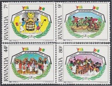 Rwanda 1186/89 1985 Année Internationale De La Jeunesse MNH