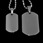 Partner Necklace Stainless Steel Dog Tag Army Trailer + 2 Ball New