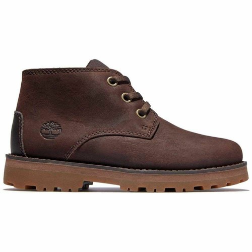 Timberland Courmakid Chukka Boot Brown Leather with Inside Zip UK 2.5 - Picture 4 of 5