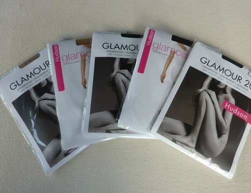 HUDSON Ladies Fine Tights Shiny GLAMOUR 20, 23den Pantyhose Sheer