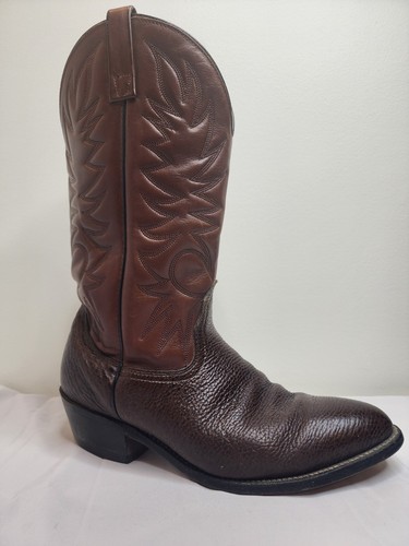 Palomino Stiefel Herren 10 E Vintage Braun Leder Cowboy Western Rodeo Reitsport - Bild 11 von 11