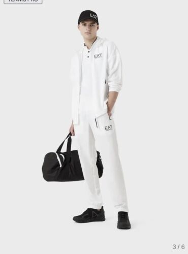 Armani EA7 Tennis Pro tracksuit In Ventus7 Fabric white Size XL - Picture 4 of 7