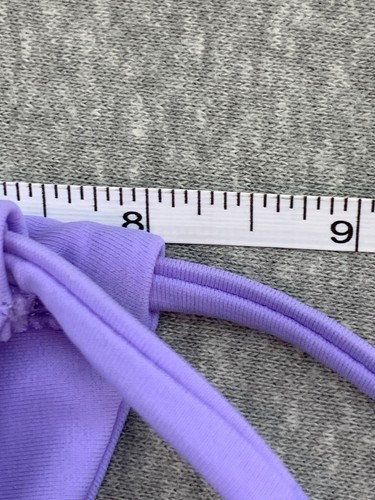 String Bikini Tankini Swimsuit Bottom Women size Large Lilac Purple Silky Smooth - Picture 10 of 13