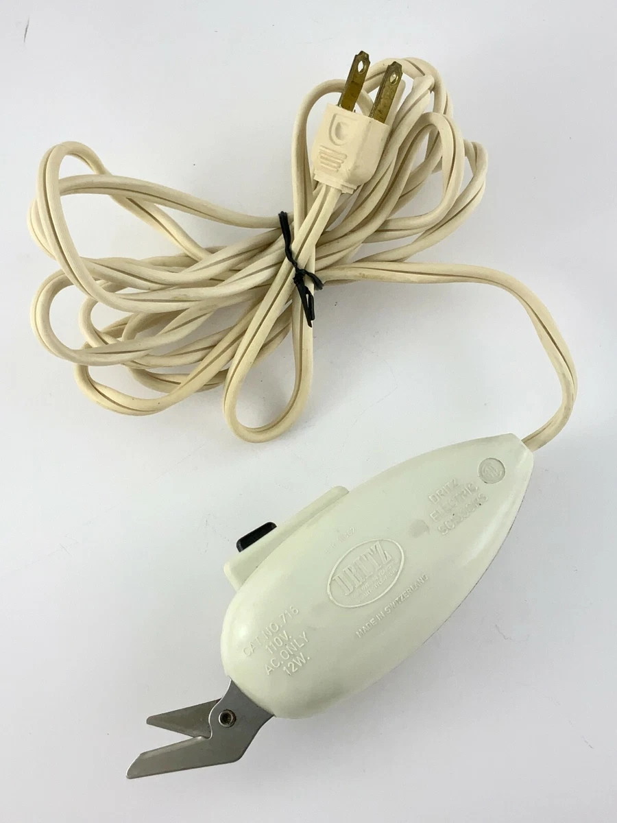 Vintage Dritz Electric Scissors Corded AC Switzerland 110V 12W