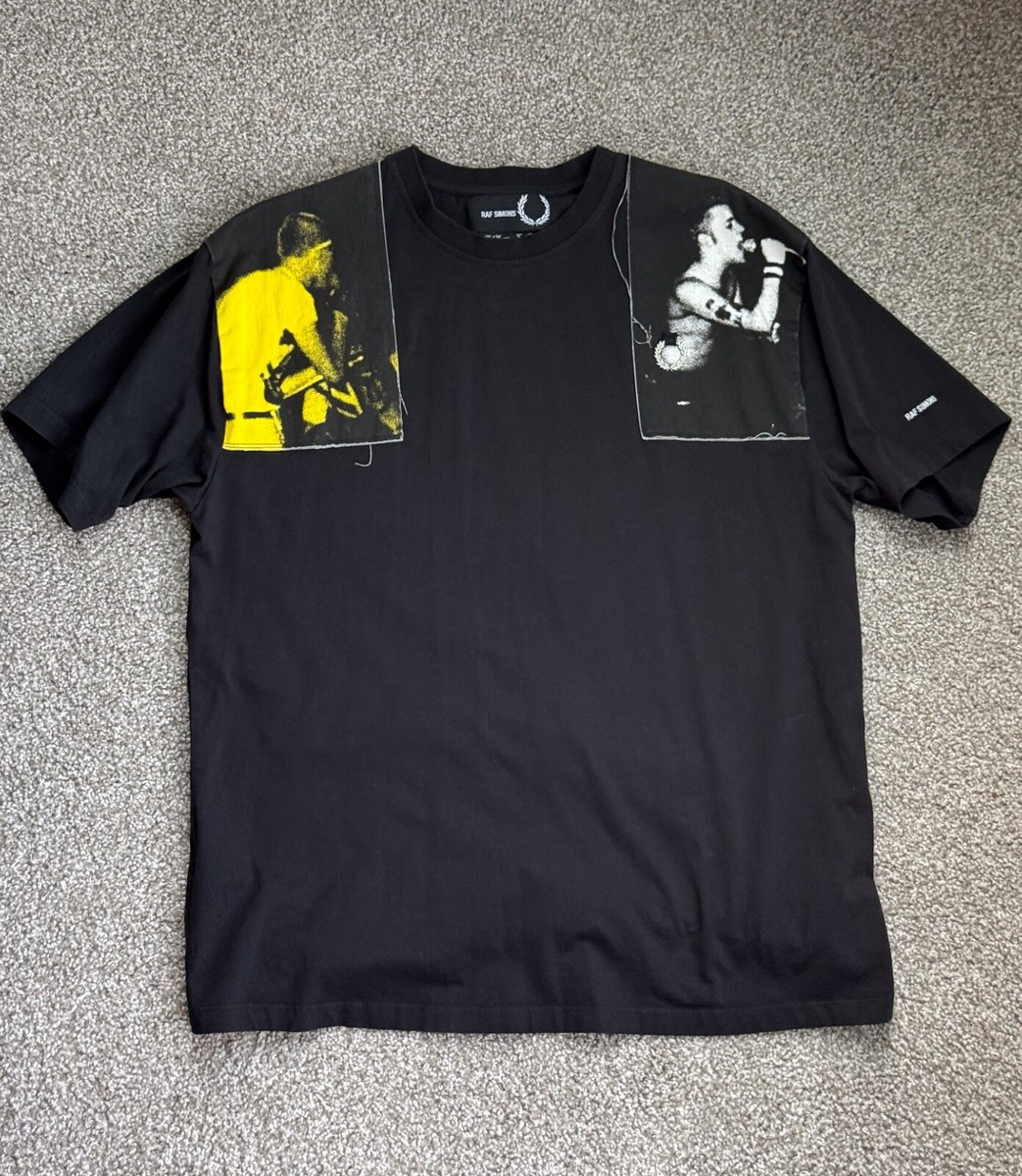 Raf Simons Fred Perry Punks Grail Tshirt L Black Hype Medium