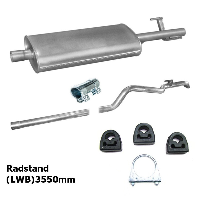 Auspuff Für MERCEDES SPRINTER 2-t 208 211 213 216 CDI Kurz
