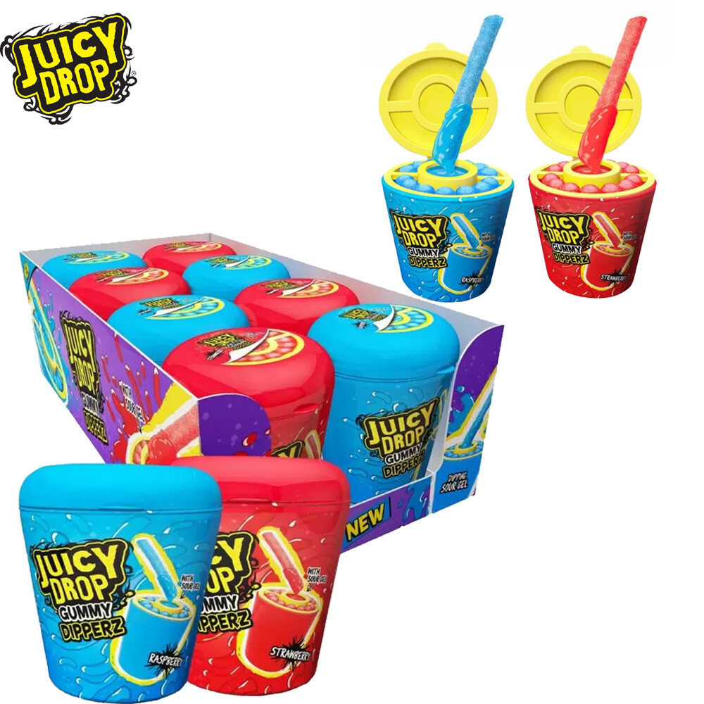 Juicy Drop Bazooka Gummy Dipperz 96g Sour novelty sweet