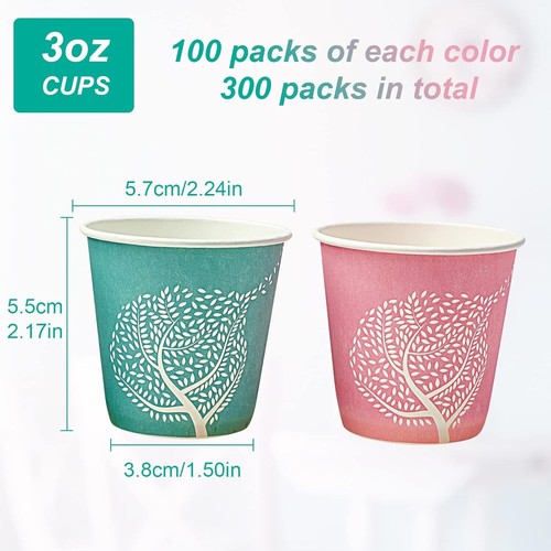 [600 Pack] 3 Oz Bathroom Cups, 3 Oz Paper Cups for Bathroom, Disposable Bathroom - Picture 2 of 13