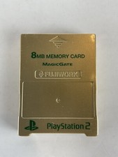 Gold Sony PlayStation 2 Memory Card PS2 Fujiworks MagicGate 8MB