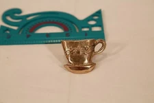 BOMBAY BRASS TEA CUP & SAUCER CABINET KNOB 2" x 2" NEW IN PACKAGE