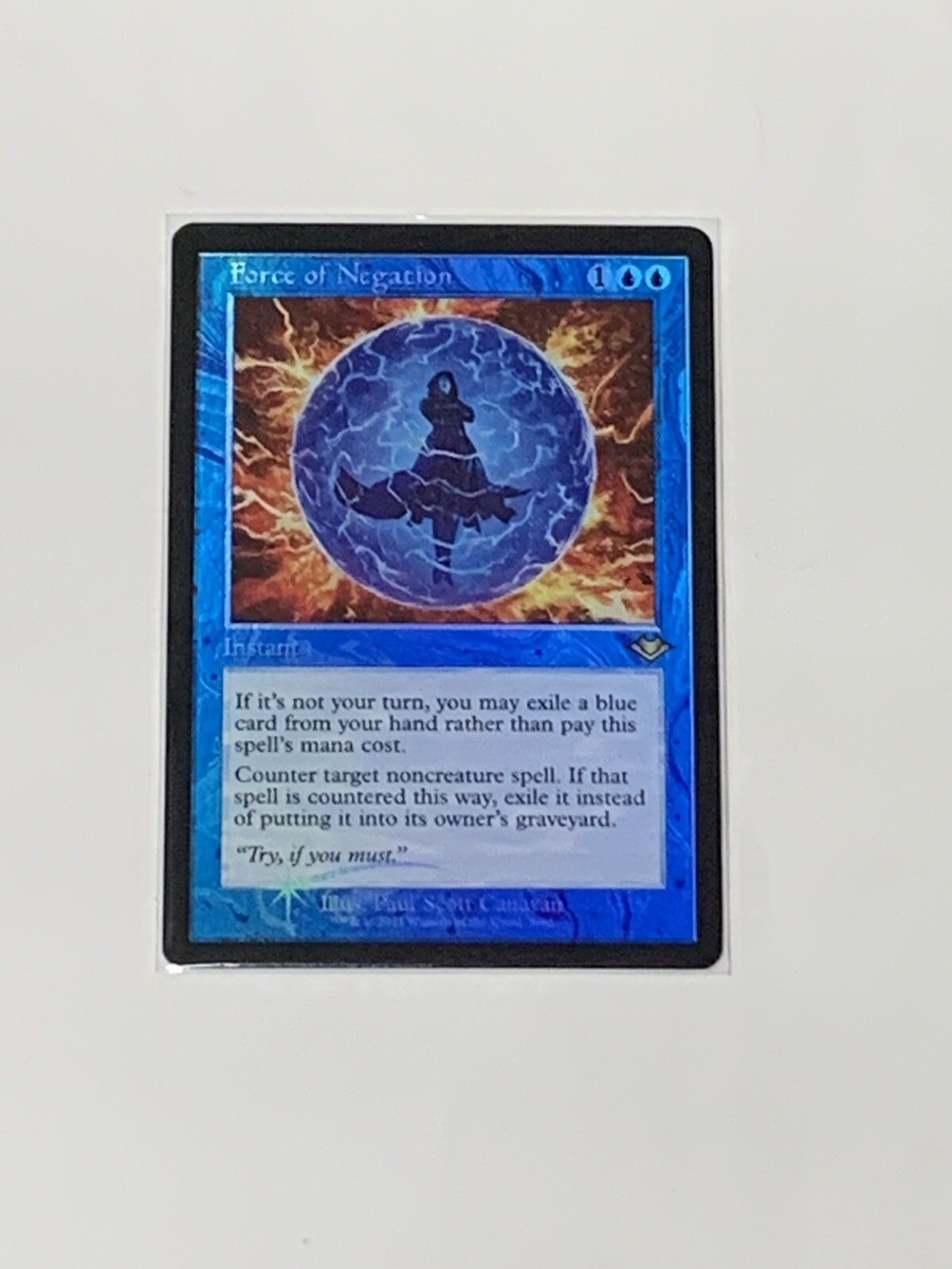 Force of Negation - Retro Frame Foil Modern Horizons MTG | eBay