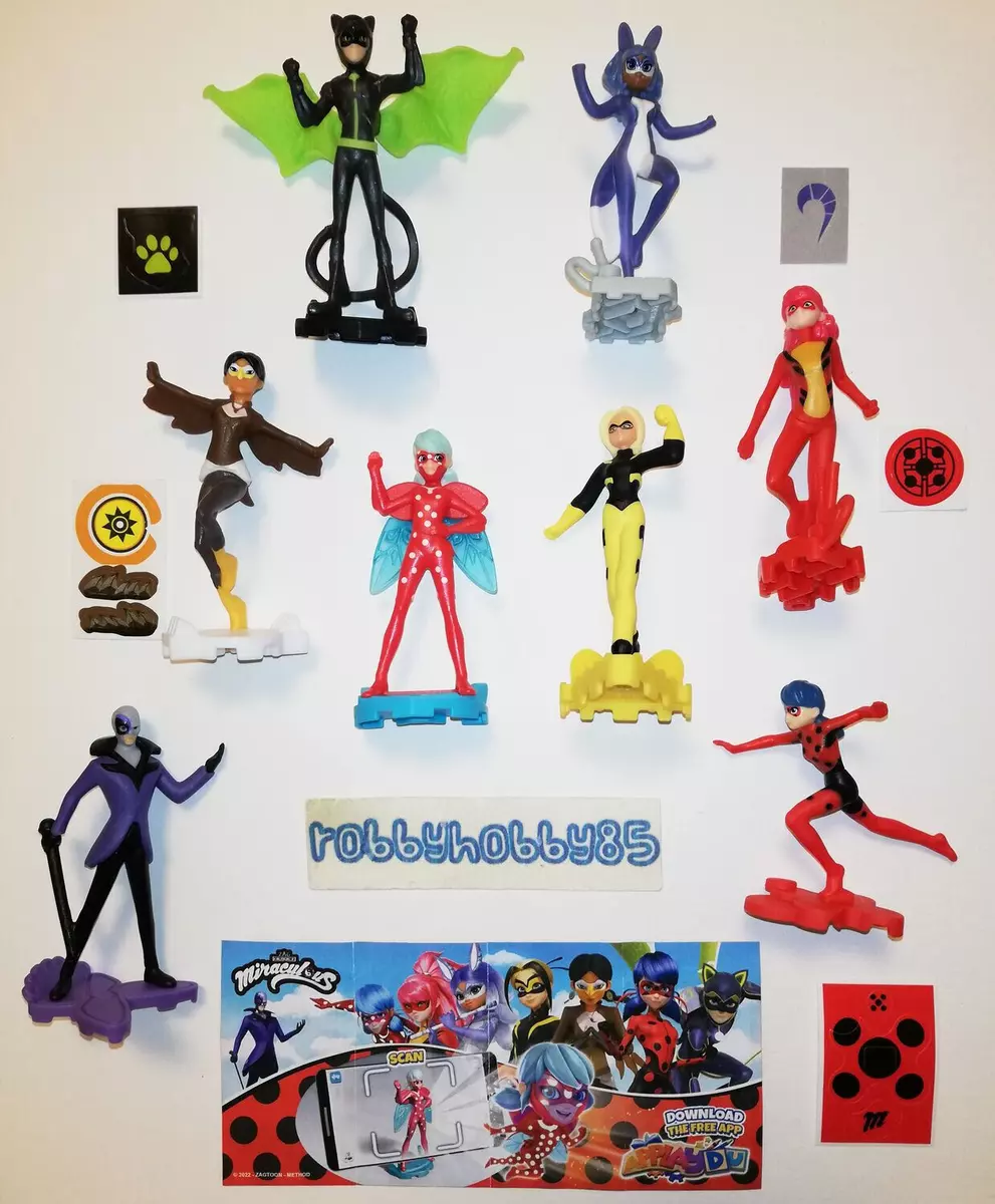 MIRACULOUS WORLD COMPLETE SET 8 FIGURES KINDER JOY SURPRISE EGG TOYS  2022/2023