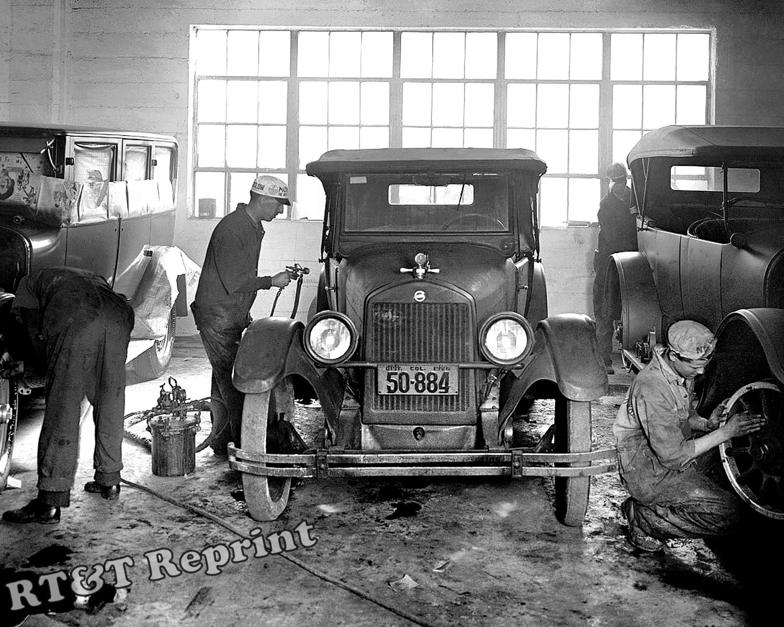 Photograph Joe McReynolds Auto Paint Shop Washington DC Year 1926 8x10