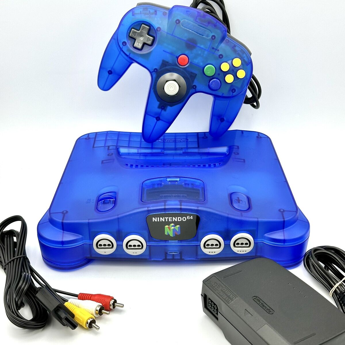 NEW Nintendo 64 N64 Limited Clear Ocean Blue Custom Console