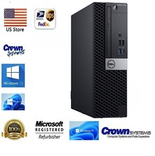 Dell Optiplex 5060 SFF Intel i5-8600 6Core 3.1G 16GB RAM 800GSSD Windows 11 Pro