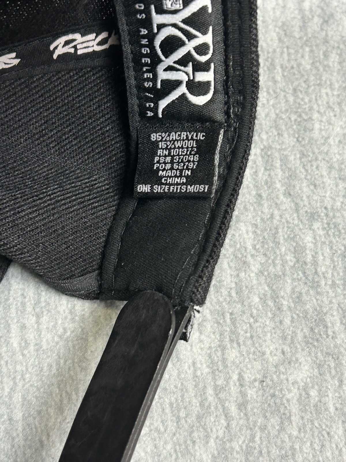 Reckless Los Angeles Script Baseball Hat Mens Bla… - image 8