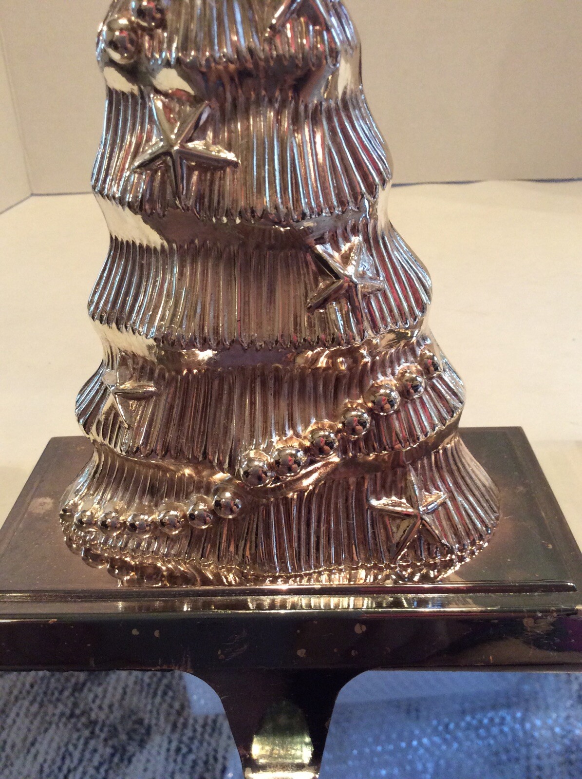 Silver Christmas Present Stocking Holder Christams Tree Stocking Holder