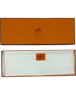 Hermes Paris Classic Orange Rectangular Gift Box Designer w  display picture 1