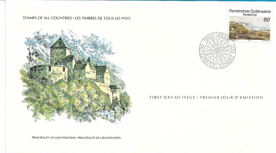 Liechtenstein 1977 First Day of Issue Europa Cept 1x Authenticated 12-301 - Image 3 of 4