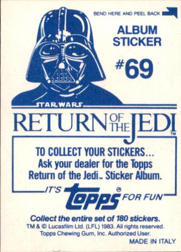 Star Wars ROTJ Trading Card Sticker Album Complete Your Set You Pick 1983 Topps - Bild 139 von 355