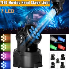 7LED 105W Moving Head Stage Lighting RGBW Strobe Beam DMX DJ Disco Party Church