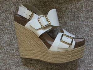 faith white sandals