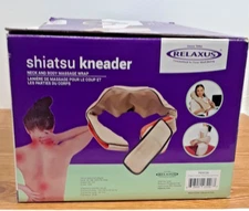 Relaxus Shiatsu Kneader Body Massager Wrap with Heat Option