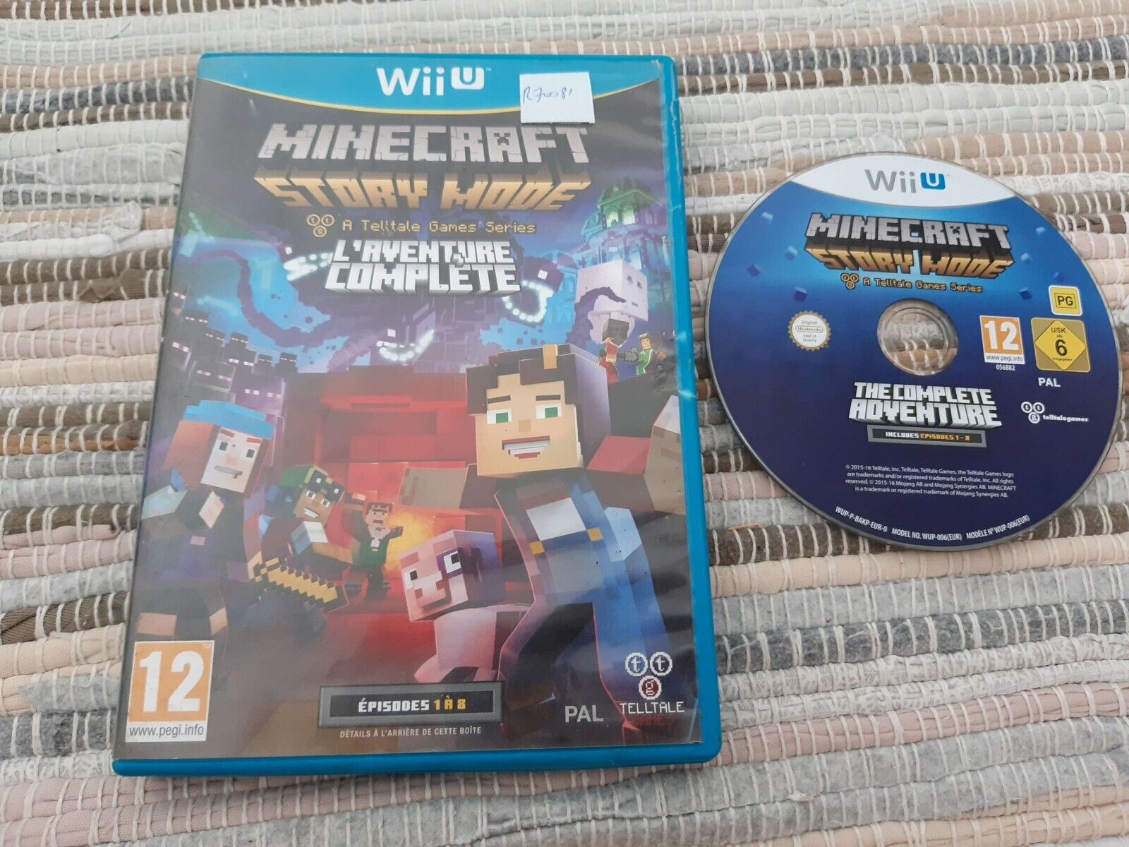## Jeu WIIU Minecraft Story Mode l'Aventure Complete / Nintendo PAL