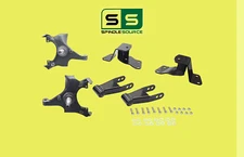 Drop 2" / 4" Kit Spindles Hanger Shackles FOR 1988 - 1998 Chevrolet GMC C1500