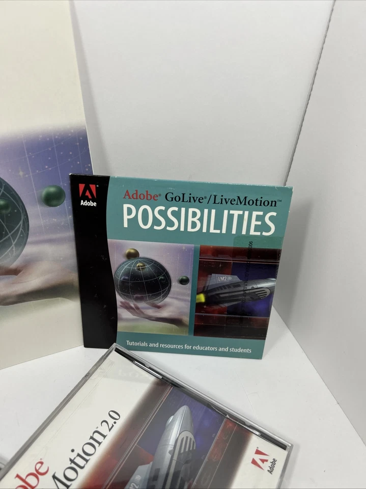 Adobe GoLive 6.0 & LiveMotion 2.0 for Macintosh with Serial Numbers & User Guide Foto 4 de 4