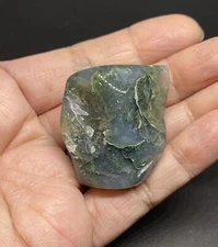 Moss Agate Genuine Polished Stone 31.7g Crystal Healing