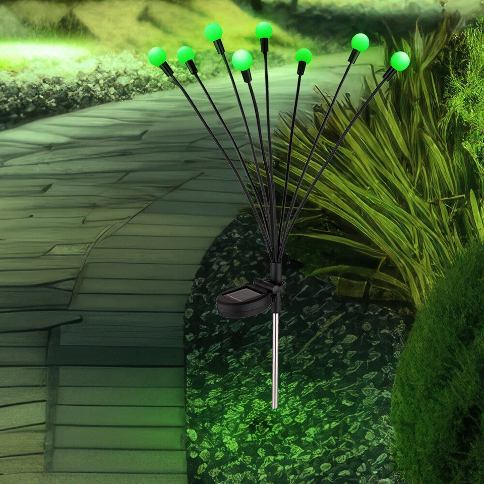 Solarlampe Außenleuchte Gartenleuchte LED RGB Farbwechsel Steckleuchte Erdspieß - Bild 4 von 4