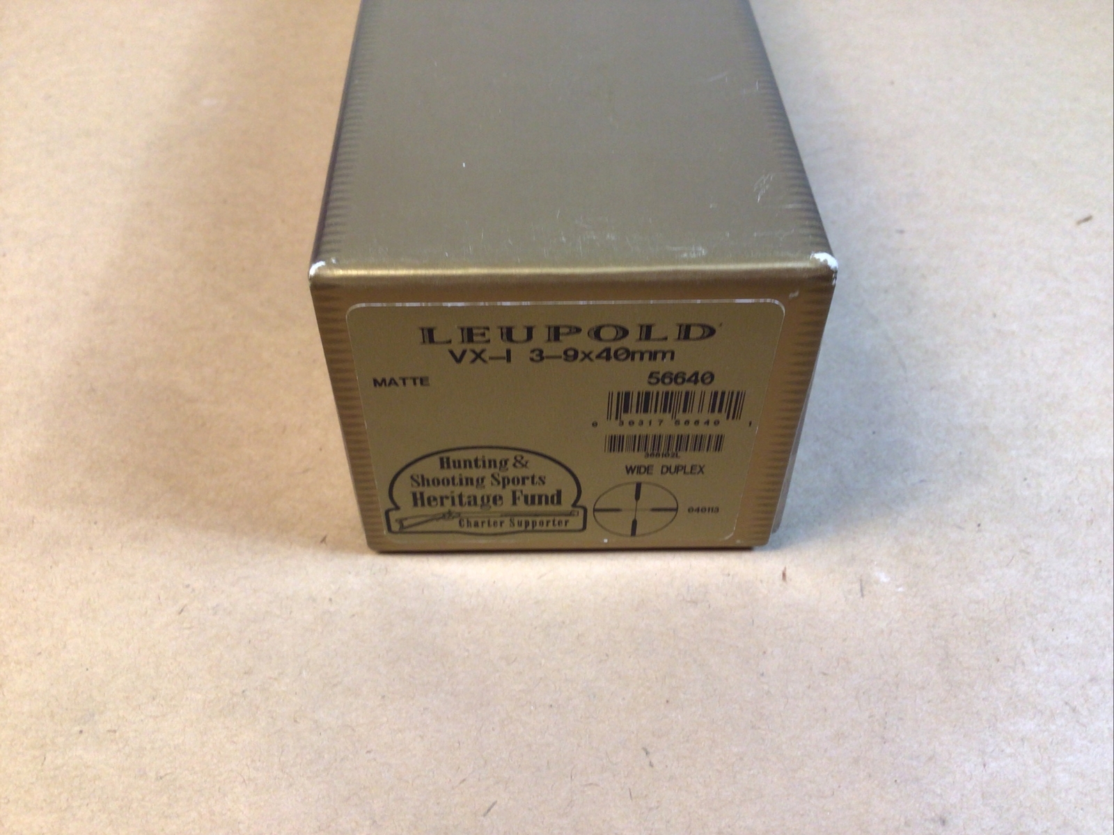 Leupold Rifle Scope BOX ONLY VX-I 3-9x40mm Matte 56640 With Cloth ...