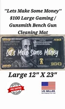 ''Lets Make Some Money'' $100 Large Gaming Pad Gunsmith Bench Gun Cleaning Mat