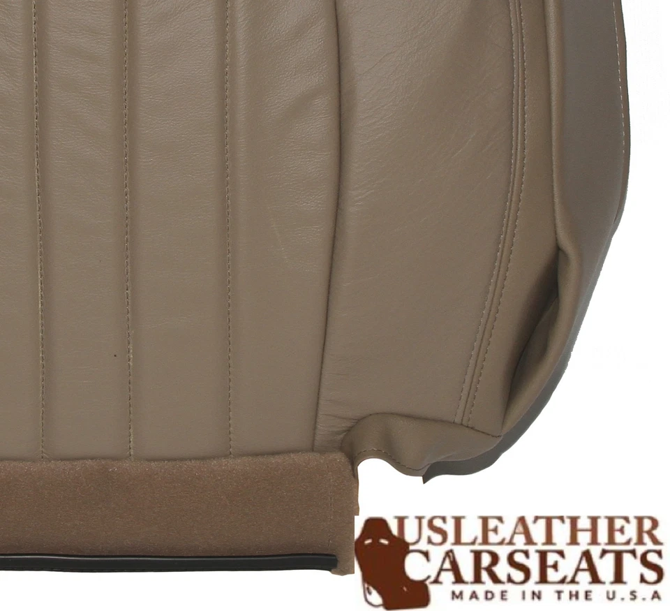 Cubierta de asiento de cuero de repuesto para parte inferior del conductor Mercury Mountaineer 2004 2005 color tostado Foto 3 de 4
