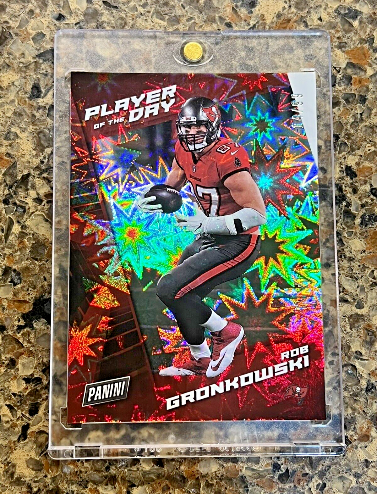 Rob Gronkowski 2021 Panini Player of the Day KABOOM #'d 14/99 SSP - SUPER RARE