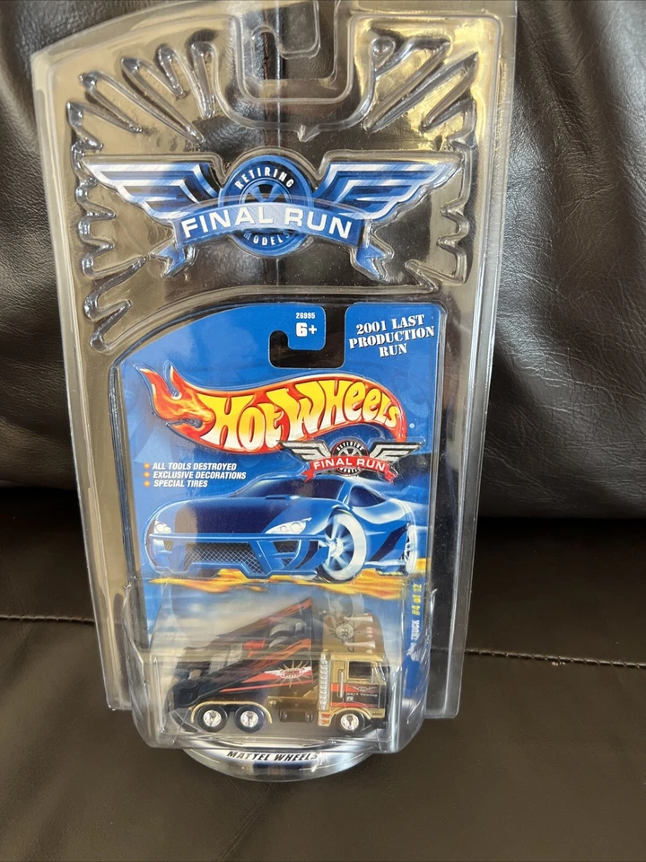 2001 Hot Wheels FINAL RUN Retiring Model die-cast RAMP TRUCK  #4 of 12 W RRs - Image 4 of 4