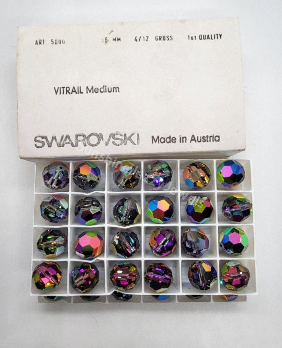 Factory Pack Swarovski Crystal Vitrail Medium 16mm Faceted Round 5000 Beads  48pc