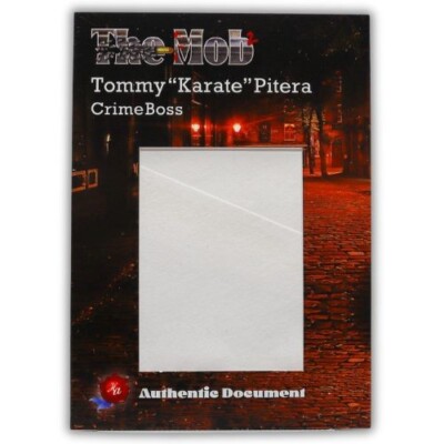 Tommy ''Karate'' Pitera 2023 Historic Autographs The Mob 2 Document Touched Relic