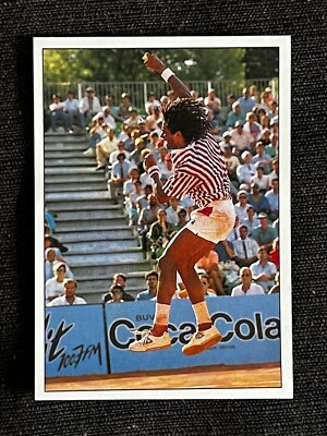 AUFKLEBER PANINI TENNIS ATP TOUR 1992 LE SMASH YANNICK NOAH # 202 NEUWERTIG