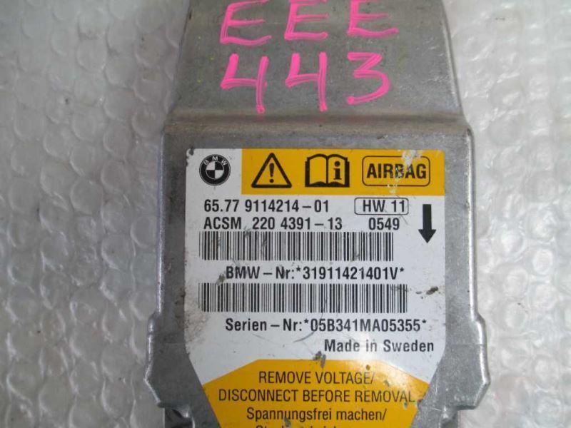 Bag Control Module Fits 06-10 BMW 550i 65.77-9114214 65779114214 