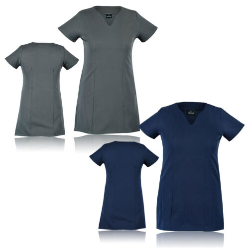 Beautician Spa Tunic Uniform New Ladies Salon Beauty Therapist Hairdressing Nail - Afbeelding 1 van 7