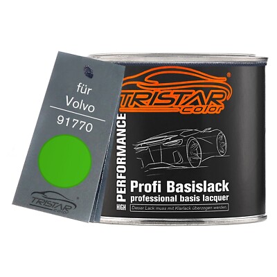 Autolack Dose spritzfertig für Volvo 91770 Gelbgreen Bring Green Basislack 0,5L