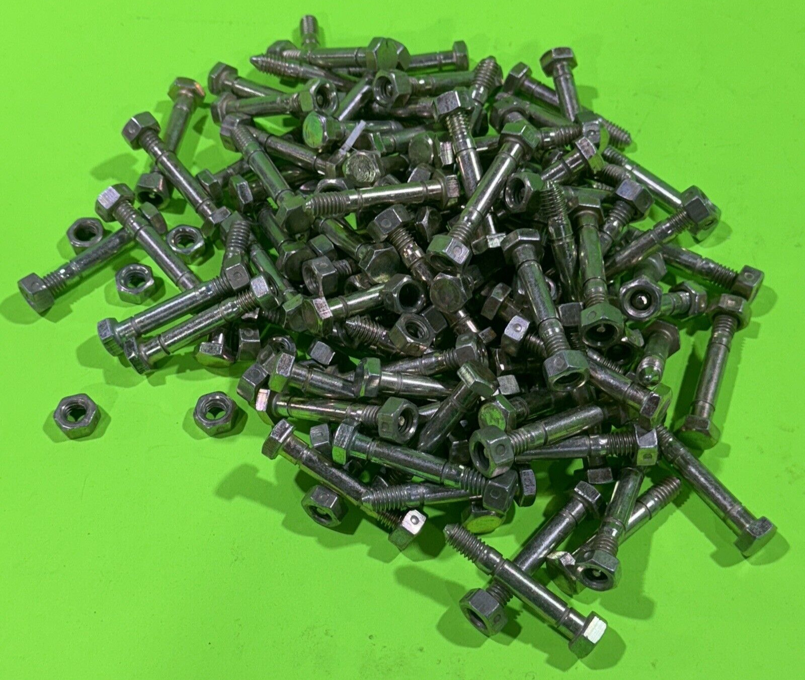 (Pack of 100) Shear Pin Bolt & Nut for Ariens 51001500, 510015, 01019500, 10195