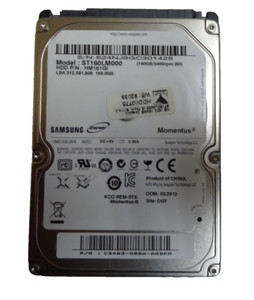 160 GB SATA SAMSUNG ST160LM000 S/N: S24NJ9GC301428  2,5 " #NFP1037